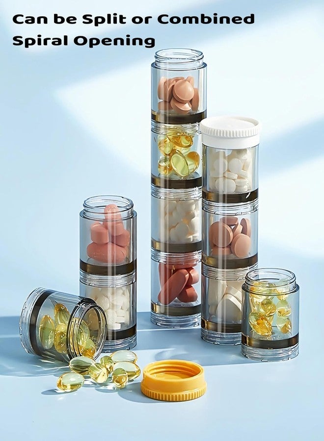 YESVIYA 21-Grid Multi-Purpose Mini Storage Container - Weekly Pill Organizer & Vitamin Case - Reusable 7-Day Pill Box, White - Travel Medicine Box, Jewellery & Bead Organizer - Image 3